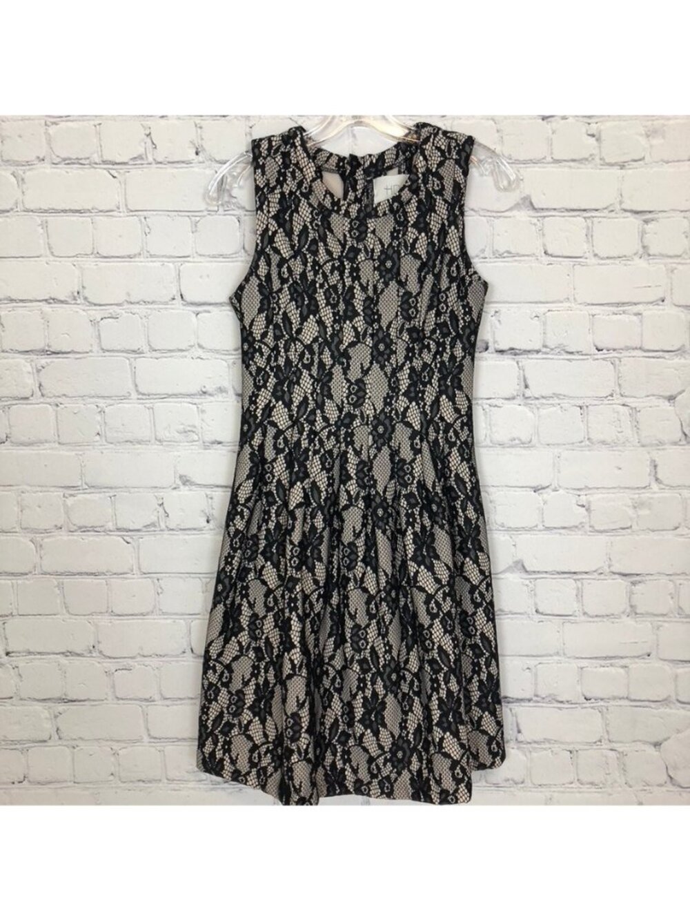 Anthropologie HD In Paris Black Lace Dress Size XS